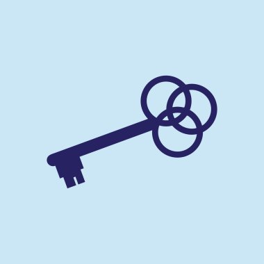 anahtar simgesi. vektör illüstrasyonu