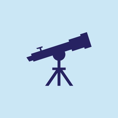 Teleskop simgesi. Web tasarım stili