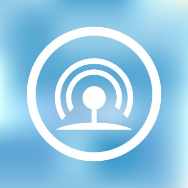 Düz simgesi RSS. Web tasarım stili