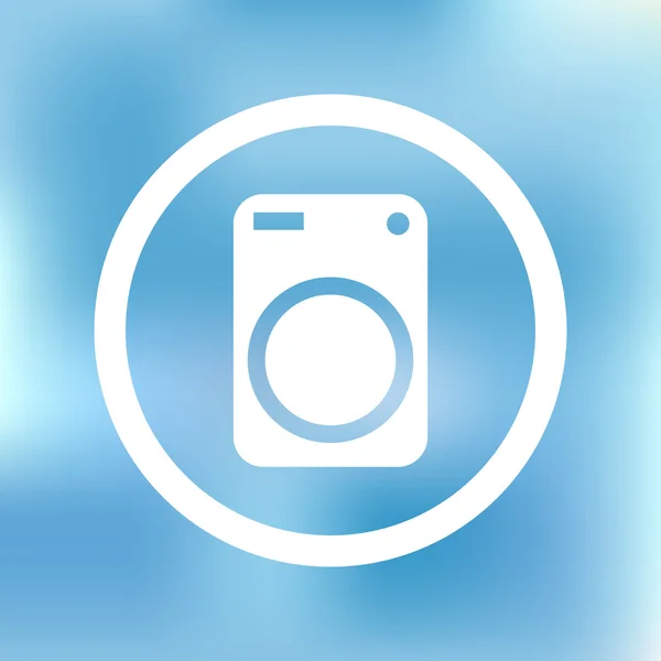 Wasmachine Web pictogram — Stockvector
