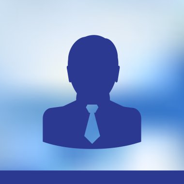 İletişim kavramı insan kalabalığı. Mavi izole