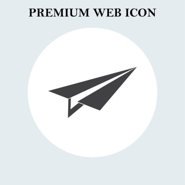 Uçak vektör simgesi. Web Tasarım