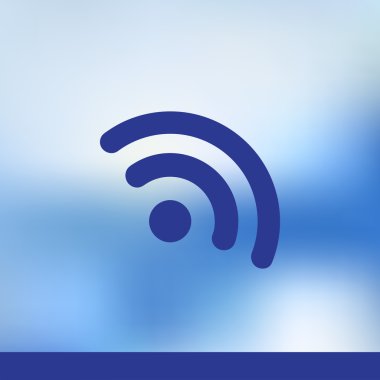 Düz simgesi RSS. Web tasarım stili