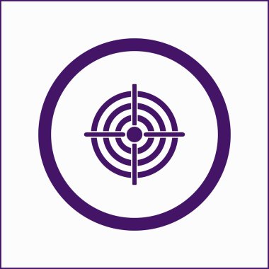 Hedef web simge vektör.