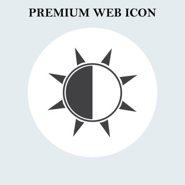 Parlaklık simgesi. Web Tasarım