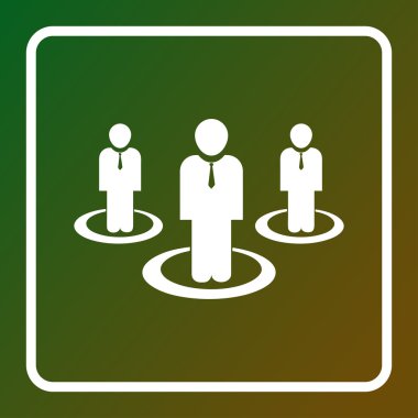 insanlar simgesi. Web tasarım stili