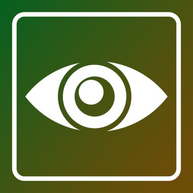 Göz vektör simgesi. Web tasarım stili