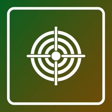 Hedef simge vektör. Web tasarım stili