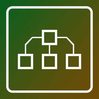 Akış şeması simge vektör.