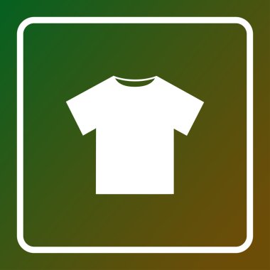 T-shirt simge vektör. Web tasarım stili