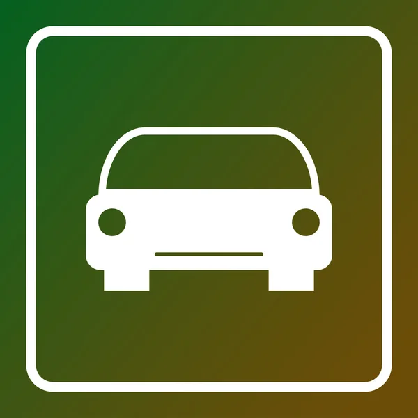 Icono del coche. estilo de diseño web — Archivo Imágenes Vectoriales