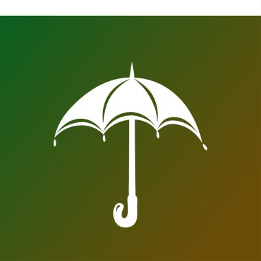 Şemsiye simgesi. Web tasarım stili