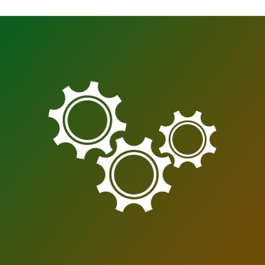 Dişli simgesini nesne. Web tasarım stili