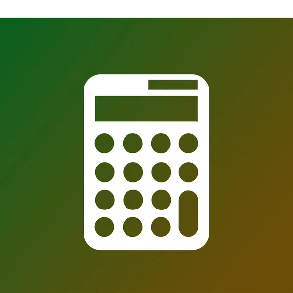 Vector calculator icon. web design style — Stock Vector