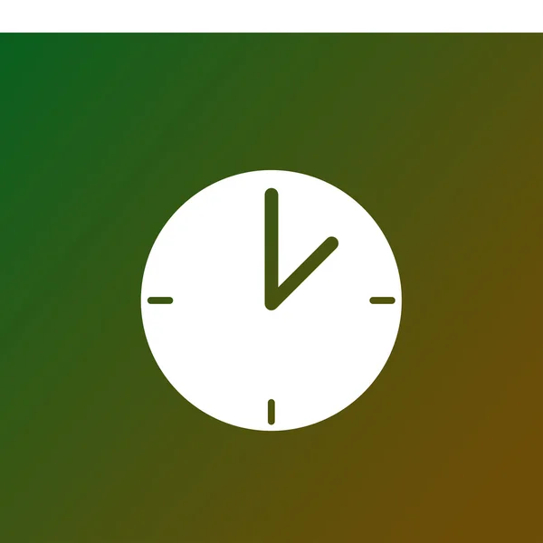 Uhr Vektor-Symbol. Webdesign-Stil — Stockvektor