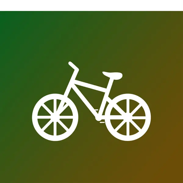 Bicycle outline icon, modern minimal flat design style — Stock Vector