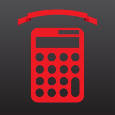 Hesap makinesi simge. Web tasarım stili