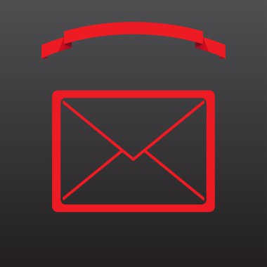 Vektör posta. Web tasarım stili