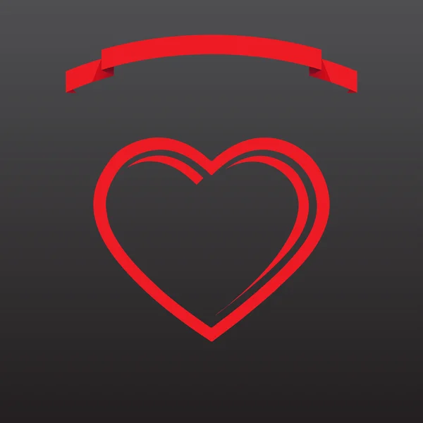 Heart Icon Vector. web design style — Stock Vector