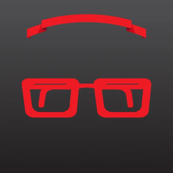 Icono de gafas nerd. estilo de diseño web — Archivo Imágenes Vectoriales