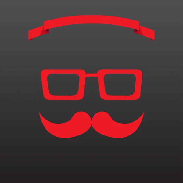 Nerd glasses icon. web design style — Stock Vector