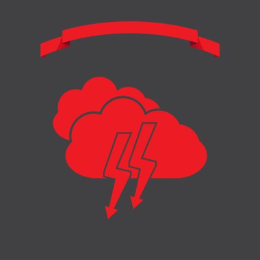 Bulut simgesi. Web tasarım stili