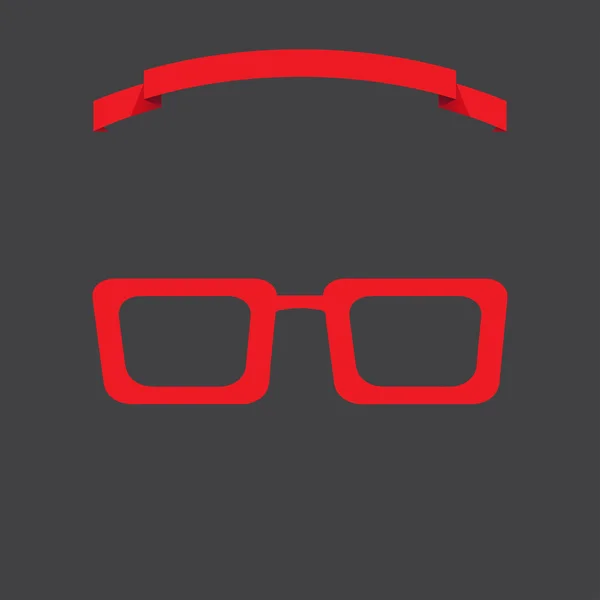 Icono de gafas nerd. estilo de diseño web — Archivo Imágenes Vectoriales