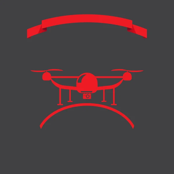 Drone pictogram Jpg Vector. Web designstijl — Stockvector