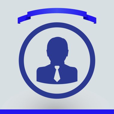 Adam simgesi. Web tasarım stili