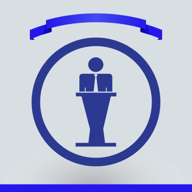 Adam simgesi. Web tasarım stili