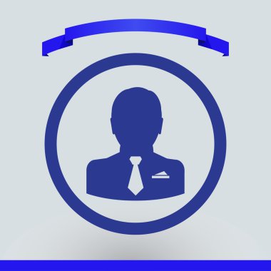 Adam simgesi. Web tasarım stili