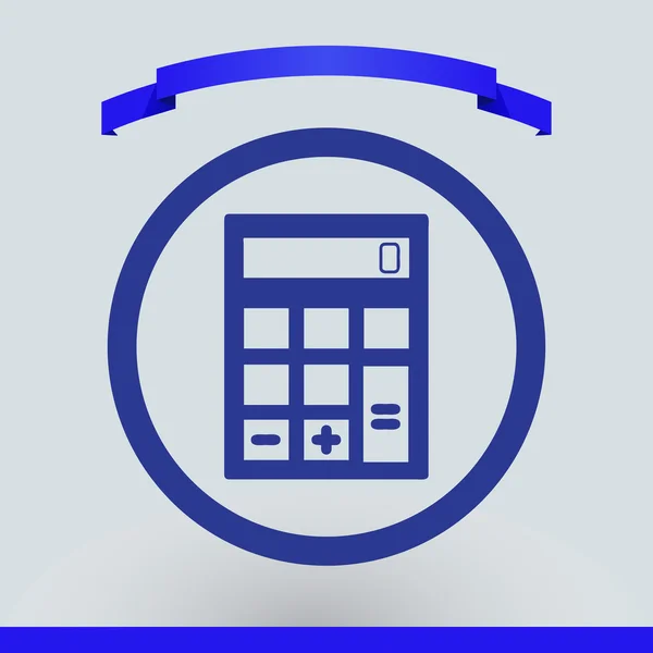 Vector calculator icon. web design style — Stock Vector