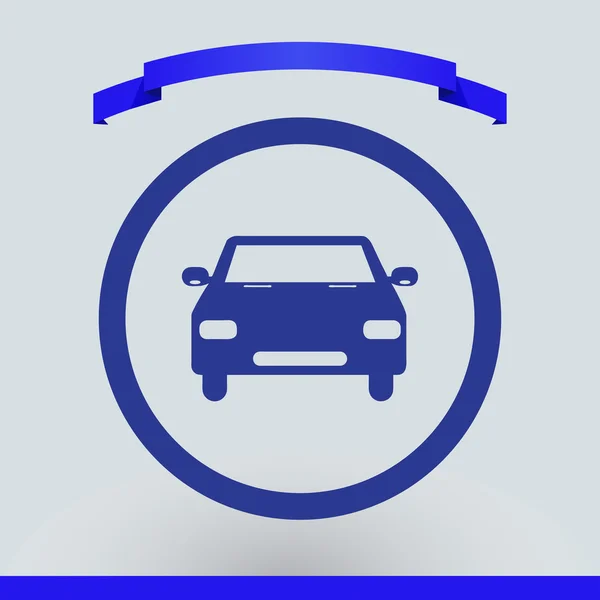 Icono del coche. estilo de diseño web — Vector de stock