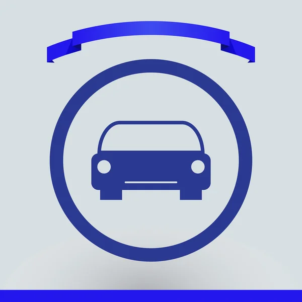 Icono del coche. estilo de diseño web — Vector de stock