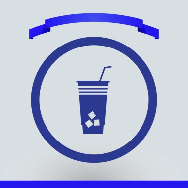 Kokteyl simgesi web tasarım