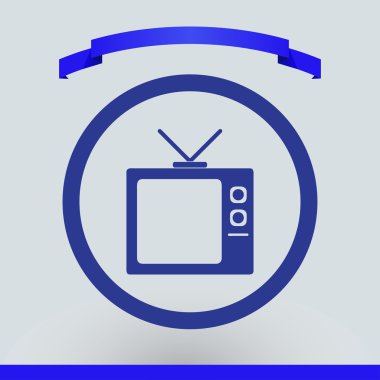 TV vektör web simgesi