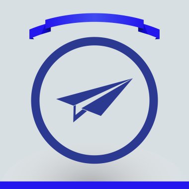 Uçak simgesi web vektör