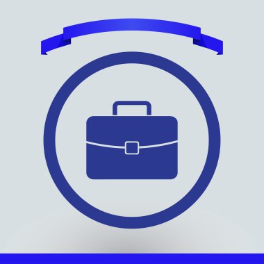 Bagaj vektör simgesi. Web tasarım stili