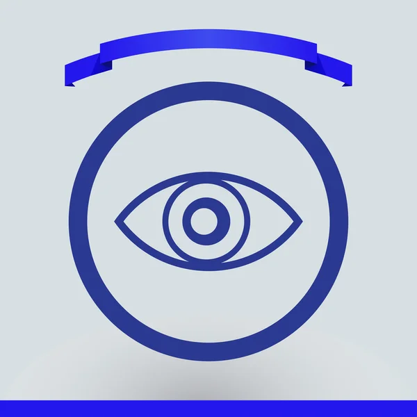 Pictogram van een oog. Platte ontwerpstijl. — Stockvector