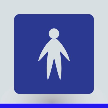 Adam simgesi. Web tasarım stili