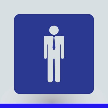 Adam simgesi. Web tasarım stili