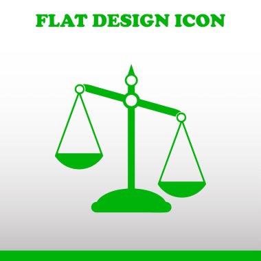 Vektör ölçekler web simgesi