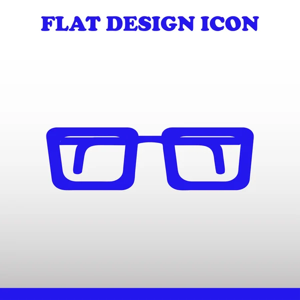 Symbole d'icône de lunettes rondes vectorielles — Image vectorielle