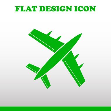 Uçak simgesi. EB tasarım