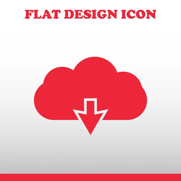 Cloud descargar y subir icono. Flechas arriba y abajo — Vector de stock