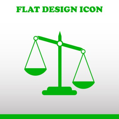 Vektör ölçekler web simgesi