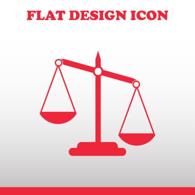 Vektör ölçekler web simgesi