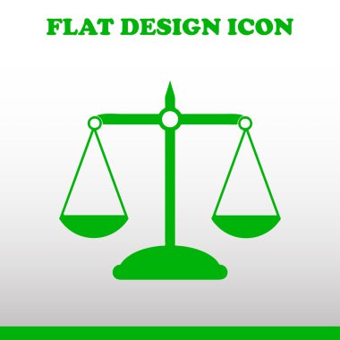 Vektör ölçekler web simgesi