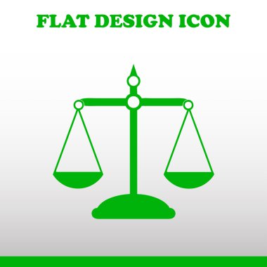 Vektör ölçekler web simgesi