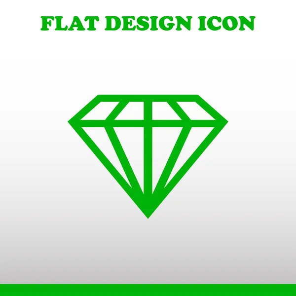 Алмаз web Icon Векторный. — стоковый вектор